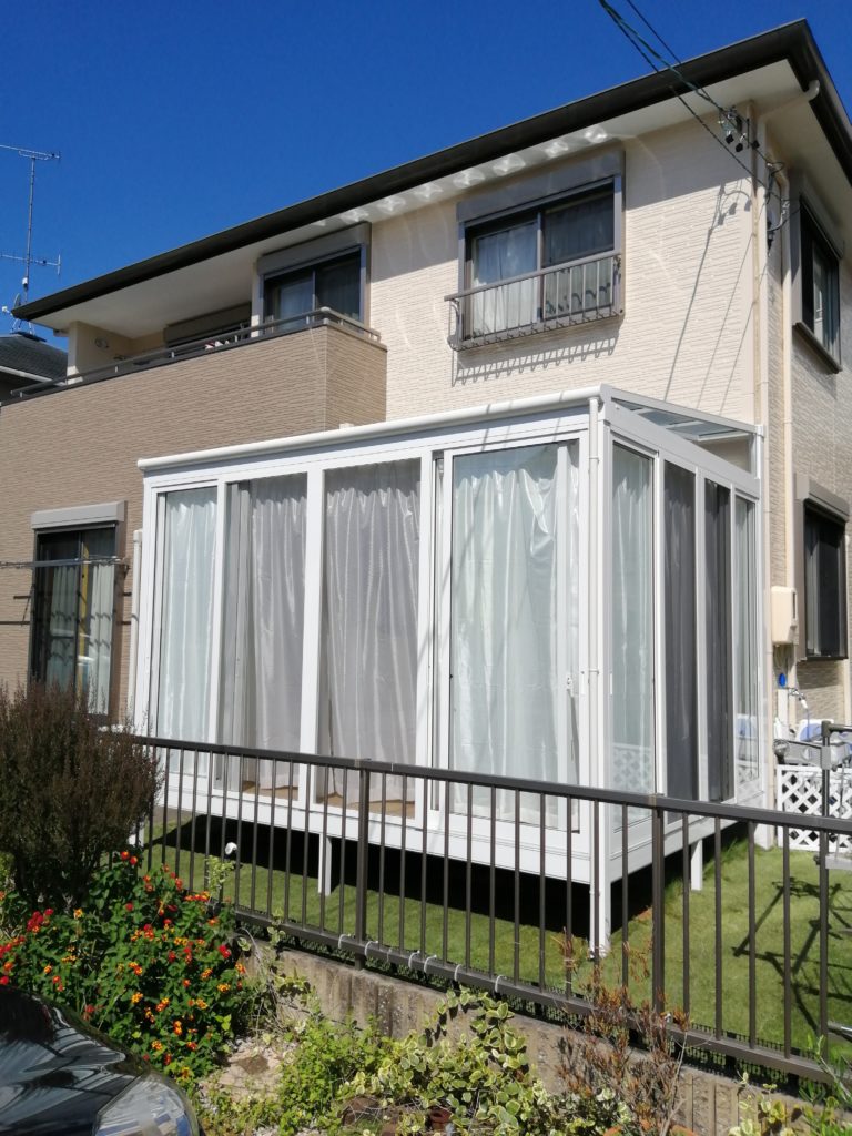 サンルームを施工しました 施工14 Sotokara ｿﾄｶﾗ エクステリア 外構 浜松市